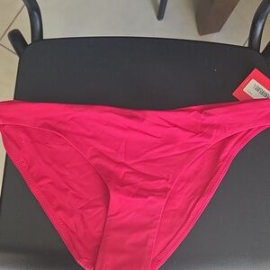 NWT spanx swim bikini bottom hibiscus small & med